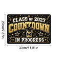 thumbnail image 3 of Senior 2027 Tin Sign, Class Of 2027 Last First Day Graduation Photo Prop Metal Wall Decor With Vintage Design, For Bedroom Dorm Room Senior Celebration Party Decoration, 3 of 7