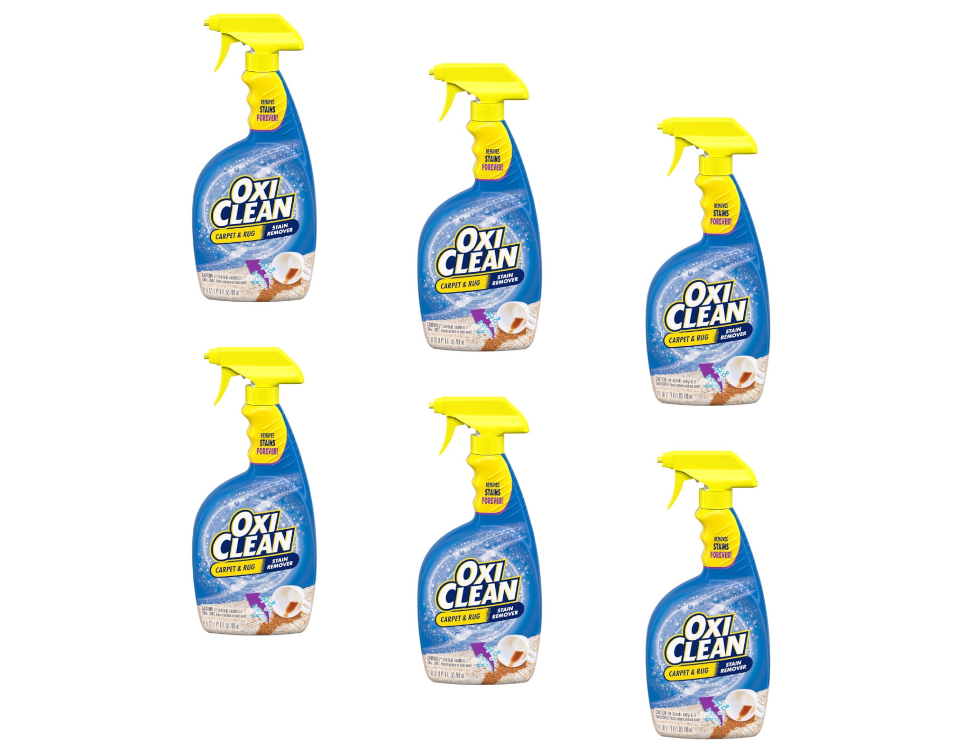 OxiClean Carpet & Rug Stain Remover Spray, 24 Ounce Pack of 6