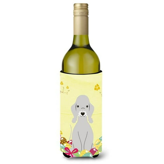 Easter Eggs Bedlington Terrier Blue Wine Bottle Beverge Insulator Hugger