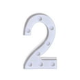 thumbnail image 3 of Light Up Letters for Party Alphabet Led Digital Lights Light Up White Plastic Digital Standing Hanging 2, 3 of 4