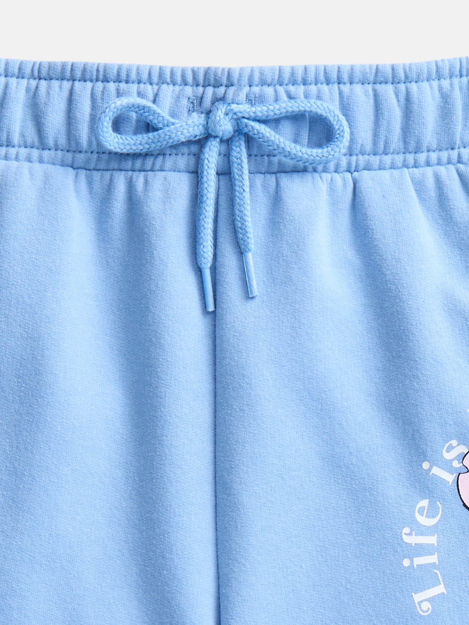 Lilo and Stitch Girls Graphic Fleece Shorts, Sizes 4-16