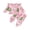 Pink, variant on Cjfdfy Toddler Baby Girl Christmas Outfits Santa Christmas Tree Print Long Sleeve Ruffle Sweatshirt And Pants Infant Cute My Christmas Fall Winter Outfit 0-3Y