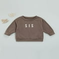 thumbnail image 3 of Kid Girls Boys Sweatshirts  Collar Pullover Long Sleeve Letters Printed Pattern Top, 3 of 10