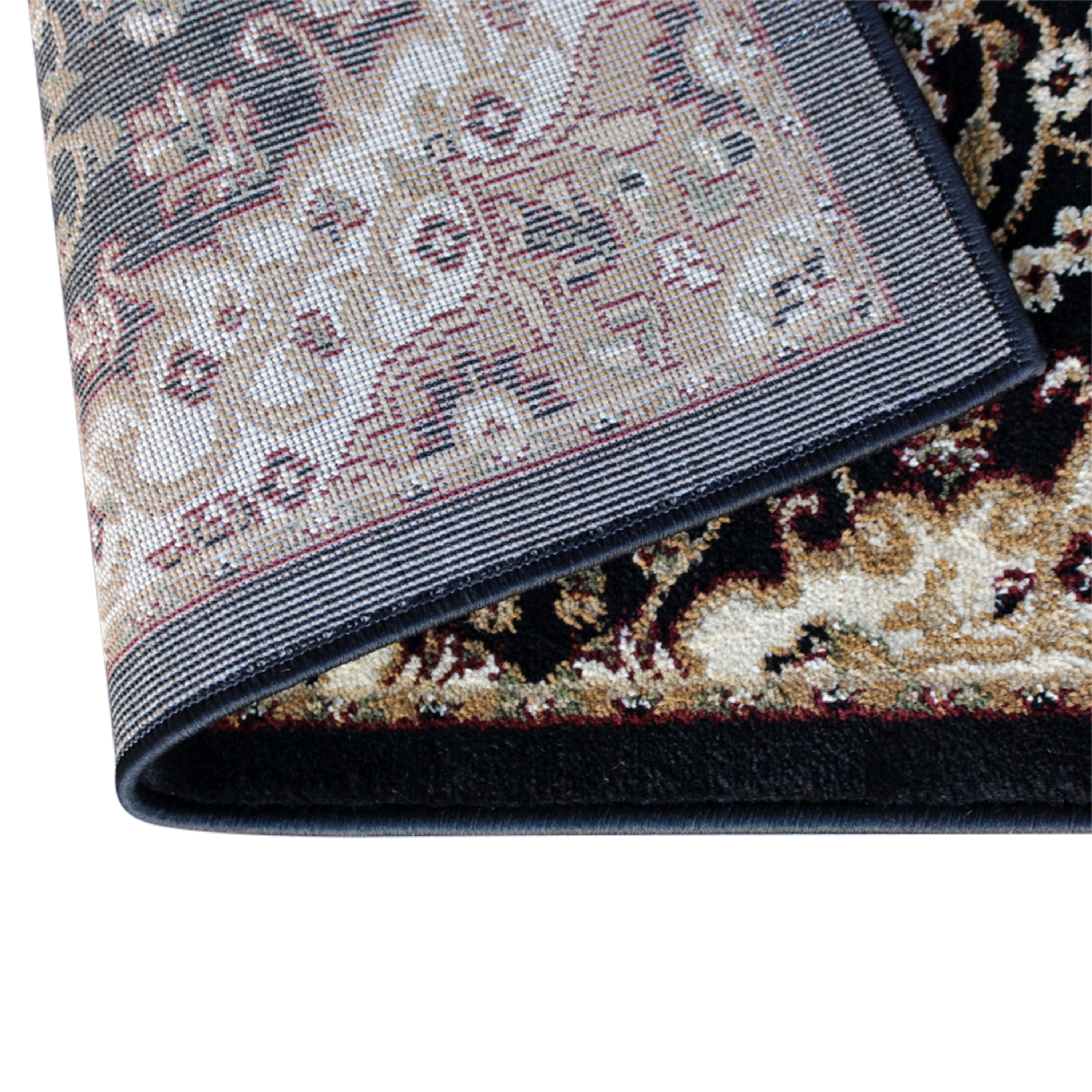 Masada Rugs Traditional Mat Area Rug Design # 401 Black (24 Inch X