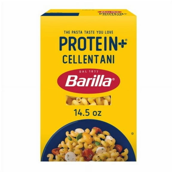 2X - Barilla Protein  (Plus) Cellentani Pasta Non-GMO and Kosher Certified Plant Based Protein Pasta