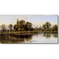 thumbnail image 1 of Ceramic Tile Mural-Alfred Glendening Landscapes Painting 127. 72" w x 36" h using (18) 12 x 12 ceramic tiles, 1 of 3