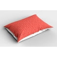 thumbnail image 2 of Ambesonne Geometric Pillow Sham 2 Pack, Repetitive Xmas Stars, 36"x20", Dark Salmon and White, 2 of 3