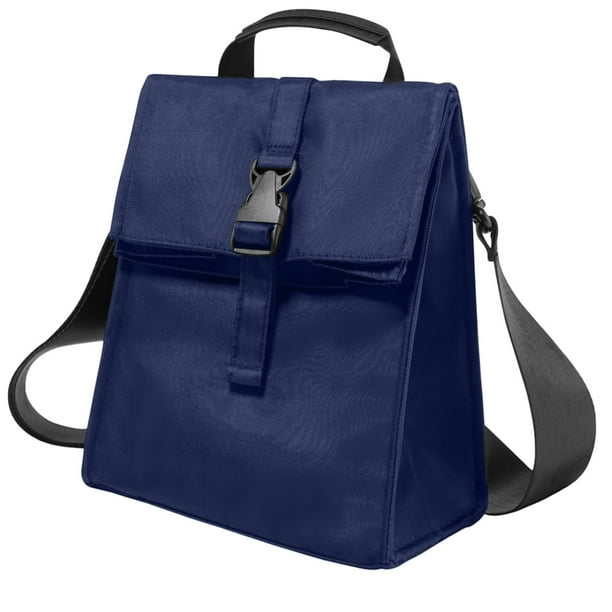 Bolsa de almuerzo ZM-YOUTOO, aislante, plegable, azul marino
