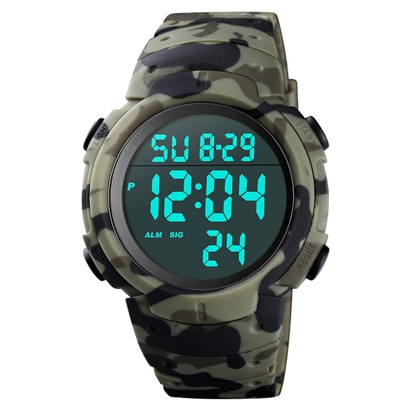 CakCity Sports Large Face Military Watches Stopwatches for Men
