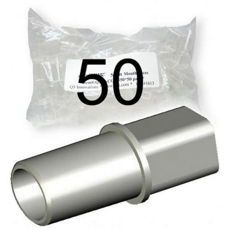 AlcoHAWK Replacement Mouthpieces, Elite Slim, Beacon, 50 Ct