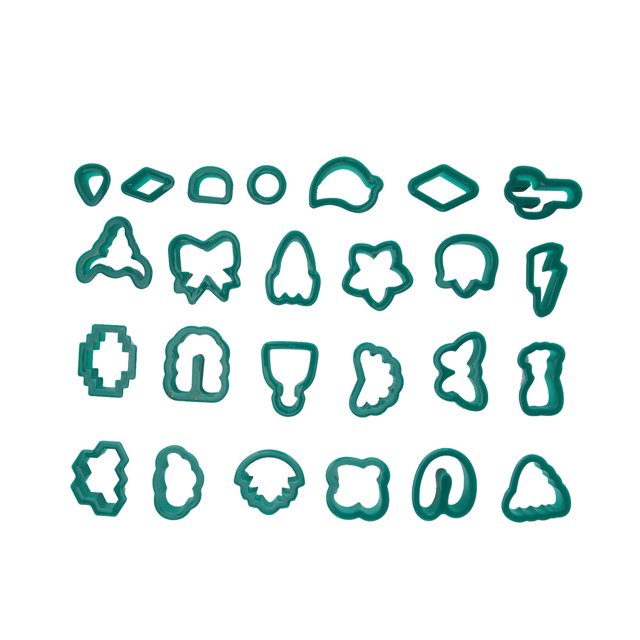 Cortadores De Aretes De Arcilla De Polímero, Para Escultura, Pasteles, Fondant Y Verduras, Cuchillas De Acero Inoxidable, 25 Formas Kit De Fabricación De Joyas De Bricolaje