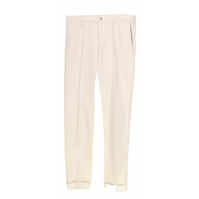 Masons Pantalon Habillé Extensible Beige New York pour Homme - 38 US / 48 EU