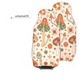 thumbnail image 4 of LAKIMCT Mushrooms Daisy Pattern Car Seat Covers Vehicle Front Seat Covers Universal Fit Seat Protector, 4 of 9