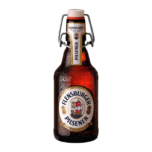 Cerveza clara Flensburger Pilsener de malta 330 ml