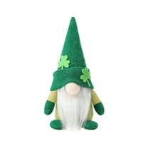 St.Patrick's Day Plush Elf Decorations, Handmake Saint Patrick's Day Irish Decorations, Home Table Ornament Green Irish St Patricks Day for St Patricks Day Gifts