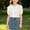 White, variant on Kids Girls Puff Sleeve Button Down Shirts Kids Peter Pan Collar Blouse School Uniform Shirt 3-14Y White