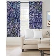 thumbnail image 3 of Blackout Curtains for Bedroom, Purple Blue Teal Butterfly Room Darkening Window Drapes for Living Room, Modern Abstract Art Thermal Insulated Grommet Curtains, 52x72 inch, 2 Panels, 3 of 9