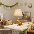 thumbnail image 3 of SIYTUAU Plug In Gold Rabbit Table Lamp For Nursery Bedroom And Spring Decoration Desk Lamp With Bunny Design For Kids Room And Home Decor Plastic Material, 3 of 8