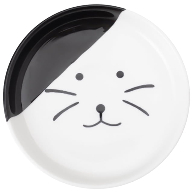 Bol pour Chat Surélevé en Céramique : Bol Rond pour Chiot, Bol d'Alimentation pour Chaton avec Support