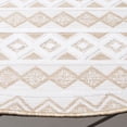 thumbnail image 3 of SAFAVIEH Cabana Ethan Geometric Indoor/Outdoor Area Rug, Natural/Ivory, 6'5" x 6'5" Round, 3 of 10