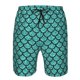 thumbnail image 3 of Balery Aquamarine Glitter Traje de Baño Estilo Hawaiano para Hombre, Shorts de Secado Rápido con Bolsillos-Medium, 3 of 6