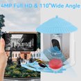 thumbnail image 4 of OYAJIA Smart Bird Feeder with Camera+Solar Panel 32G SD Card 6-in-1 Perch, 110°View Auto Capture Bird Videos 4MP, AI Identify 10000+ Species Bird House for Outside, Gift for Bird Watching Lover, 4 of 9