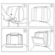 thumbnail image 5 of Hikig Correa de soporte para reposacabezas de coche para reproductor de DVD portátil giratorio y abatible, pantalla de 7 a 11,5 pulgadas, 5 of 5
