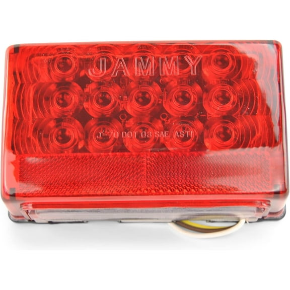 Sturdy Built Submersible LED J-71L Low Profile Trailer Tail Light Left Hand
