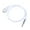 90cm-White, variant on 3.5mm Single Side In Ear Earphone Earbud Coiled Corded Headsets for Phone Tablet PC Computer MP3 Player