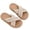 Khaki, variant on Girls Beige Crisscross Strap Pearl Embellished Slide Sandals Soft Cushioned Non-Slip Kids Summer Dress Shoes,Size 2 M
