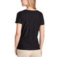 thumbnail image 2 of Calvin Klein Womens Stretch Textured Shirt (Black, Small), 2 of 2