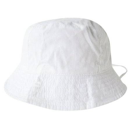 

Bucket Hats For Kids Cute Child & Crocodile Cartoon Fisherman Screen Outdoors Cap Beach Hat White