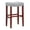 Cherry/Gray, variant on 29" Inch Upholstered Backless Saddle Seat Counter Stool, Cherry/Gray