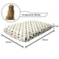 thumbnail image 2 of Dog Lover Pet Bed, Colorful Scottish Terrier Silhouettes Polka Dot Backdrop Purebred Animal Pattern, Resistant Pad for Dogs and Cats Cushion with Removable Cover, 24" x 39", Multicolor, by Ambesonne, 2 of 4