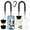 Black Tether*2;patch*4;carabiner*1, variant on Phone Lanyard Tether with 4 Patch, Cell Phone Lanyard with 2* Phone Tether, 4* Patch for Outdoor Hiking Climbing