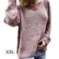 thumbnail image 4 of Guardurnaity Suéter de manga larga con cuello para mujer y adolescente, camisa de punto básica cálida para mujer, ropa de moda, accesorios Prendas para la parte del cuerpo XXL Rosa Guardurnaity AP009144-14, 4 of 6
