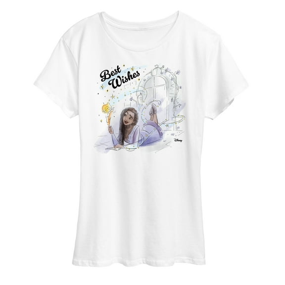 Disney Wish - Best Wishes Asha Sketch - Women's Short Sleeve Graphic T-Shirt