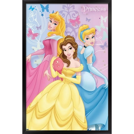 Disney Princess - Butterfly Wall Poster, 14.725" x 22.375", Framed