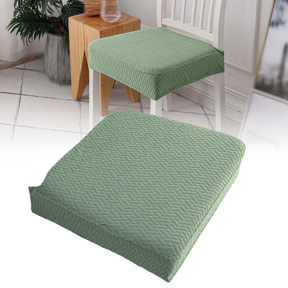 Clearance Under $1.89 Removable Chair Seat Slipcovers, Washable Dining Chair Covers with Elastic Edges, Waterproof Stretch Chair Protectors for Kitchen and Dining Room