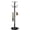 Black-12 Hooks, variant on Coat & Hat Rack Black-8 Hooks Freestanding Modern Entryway Hallway Stand with Marble Base and Umbrella Holder