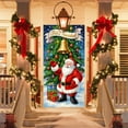 thumbnail image 5 of Taicans Santa Claus Christmas Door Covers 35.4x70.9in - Festive Front Door & Wall Decor,Easy Install Holiday Party Decoration,Reusable Standard Size for Indoor/Outdoor Use, 5 of 5