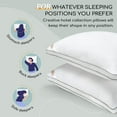 thumbnail image 2 of King Size Down Alternative Pillows Set of 2-20 x 36 Bed Pillows for Sleeping,  Pillows Good for Side and Back Sleeper, 2 of 6