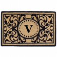 thumbnail image 1 of Nedia Home O2351V Tapis de Coco Historique Robuste de 18 x 30 Po Monogramme V, 1 of 1