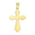 thumbnail image 3 of 14k Solid Gold Pointed Cross Pendant for Necklace, Christian Jewelry, Baptism Gift for Him or Her, 3 of 5