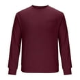 thumbnail image 4 of fatyb Men's Long Sleeve Tops with Pocket Crewneck Pullover Casual Lightweight Plain T-Shirts for Men, 4 of 5