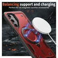 thumbnail image 2 of TECH CIRCLE Magnetic Case for Galaxy A15, [Compatible with MagSafe] Built in 360° Rotatable Ring Holder Kickstand Slim Shockproof Protective Phone Case for Galaxy A15 6.5" 2024,Red, 2 of 6