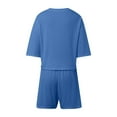 thumbnail image 4 of Short Sets Women 2 Piece Outfits Sets T Shirt and Shorts Spring Outfits Womens Matching Sets, 4 of 8
