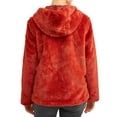 thumbnail image 3 of Pink Platinum Juniors' Faux Rabbit Fur Jacket, 3 of 4