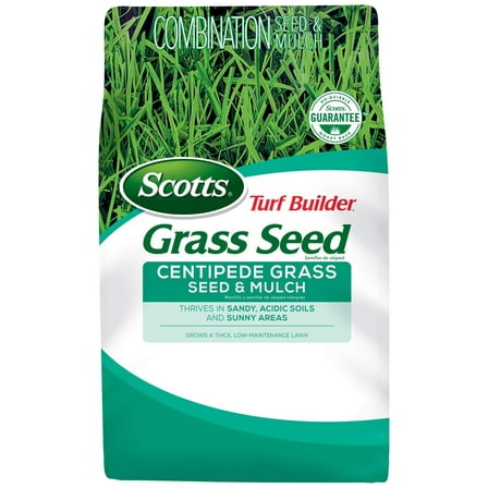 Scotts 18365 Turf Builder Centipede and Mulch Grass Seed 6 Pack, 5 lb