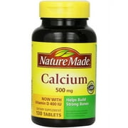 Nature Made Calciium Vitamin D 500mg, 130 CT (Pack of 3)